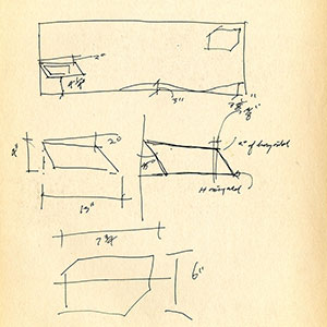 “Paradox”, 1986, 36” x 80”, Ink on rice paper, woodcut. Horiz.